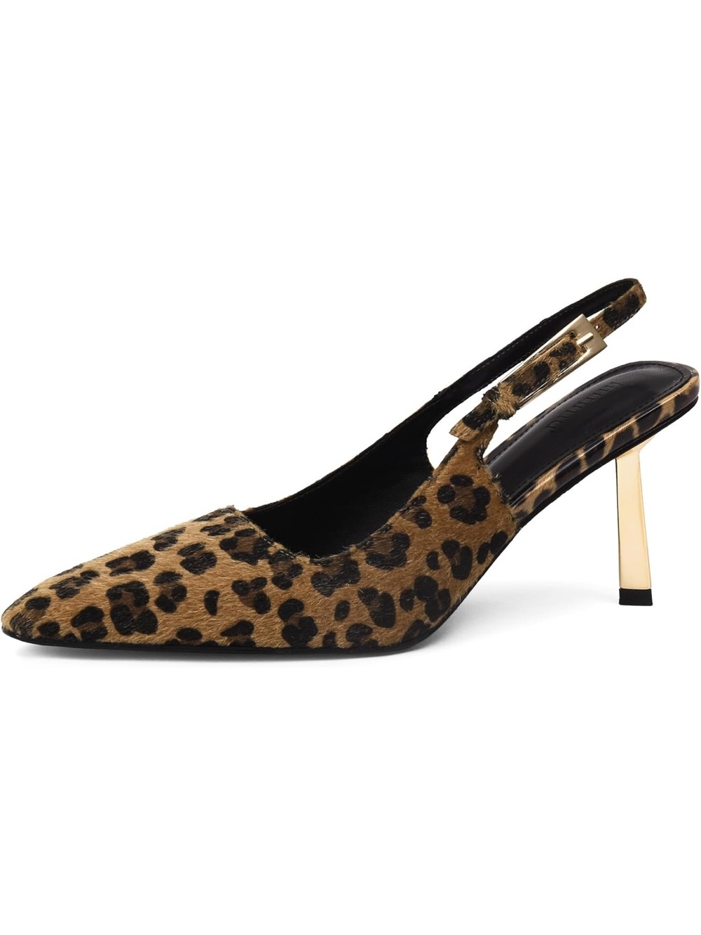 Leopard Print Slingback Pointed Kitten Heel🐆